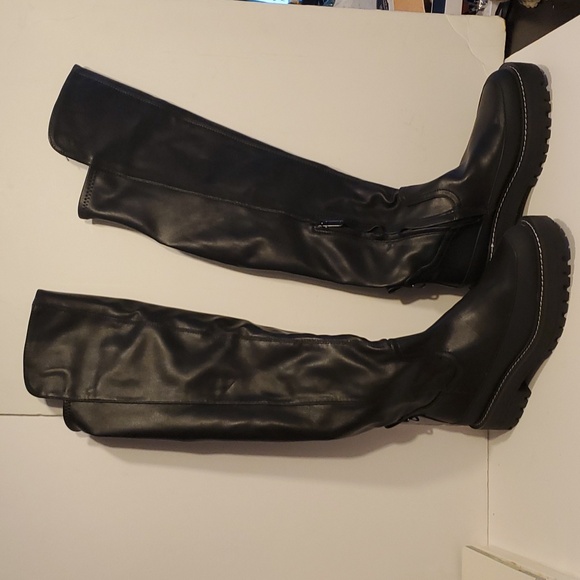 Sam Edelman Lerue Women's Black Over the Knee High Boots Size 7.5 NWOT'S - Picture 3 of 11